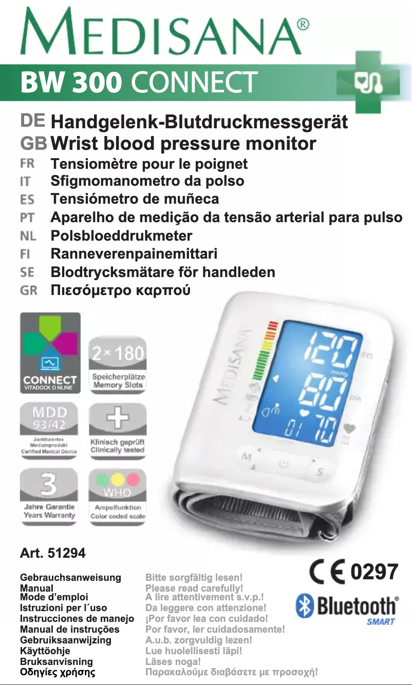 Image de la première page du manuel de l'appareil BW 300 Connect