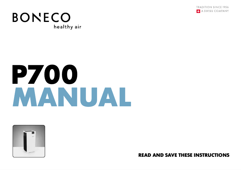 Page n°1 - Manuel utilisateur Boneco P710