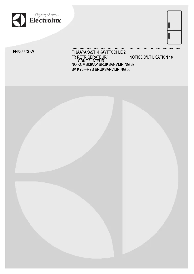 Page n°1 - Manuel utilisateur Electrolux EN3455COW