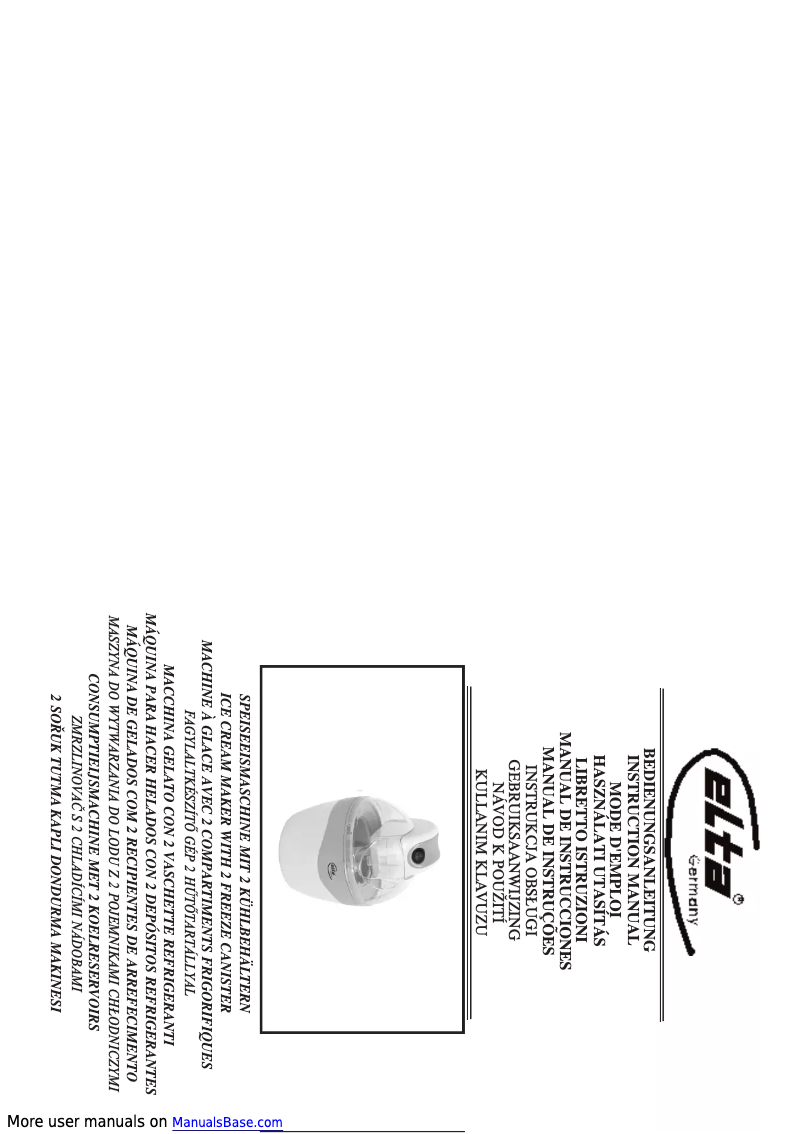 Page 1 de la notice Manuel utilisateur Elta SE101