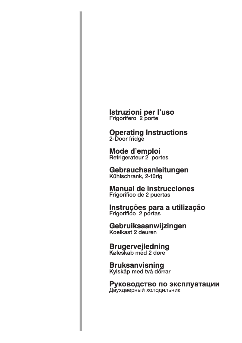 Page n°1 - Manuel utilisateur Smeg FR298AP