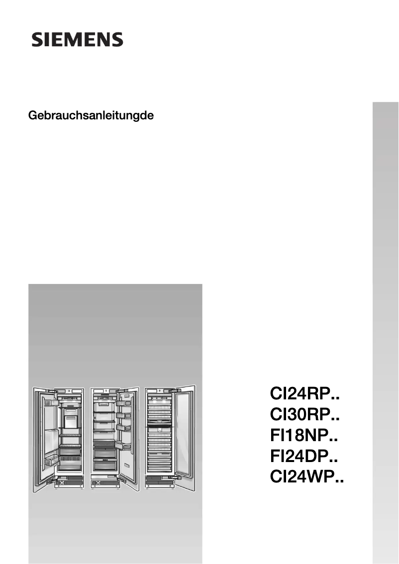 Page n°1 - Manuel utilisateur Siemens FI24DP30