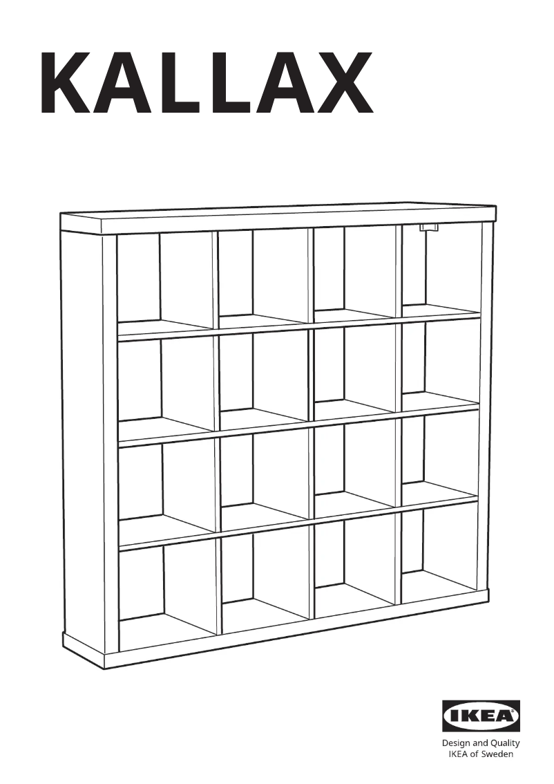 Página 1 del manual Manual de usuario Ikea KALLAX 203.057.45
