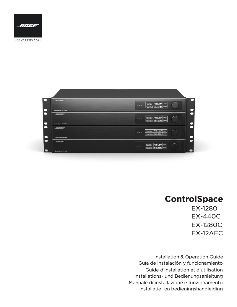 Page n°1 - Manuel utilisateur Bose ControlSpace EX-1280