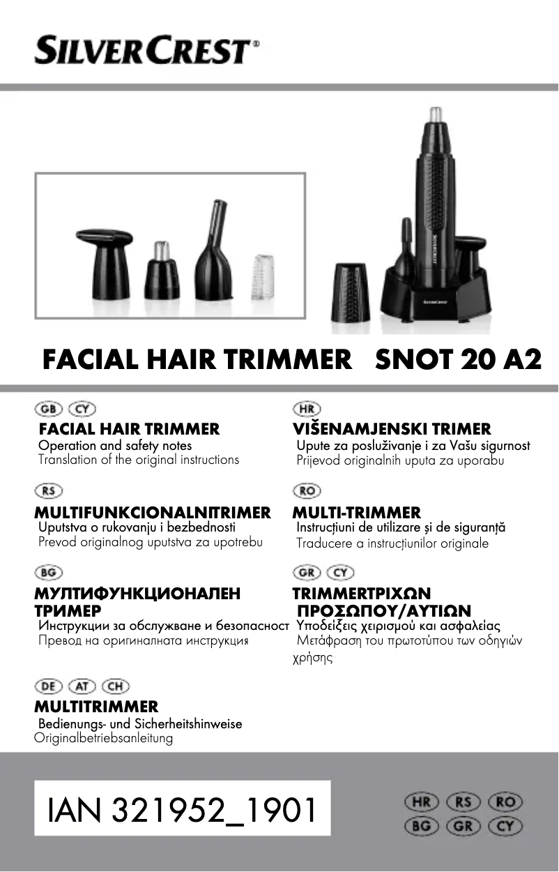 Image de la première page du manuel de l'appareil SNOT 20 A2