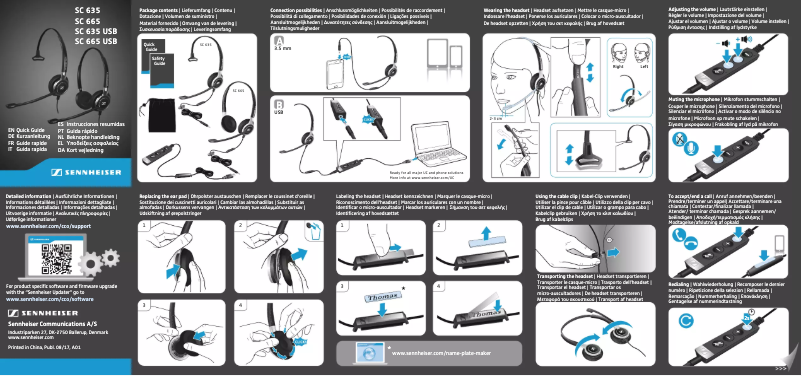 Página 1 del manual Manual de usuario Sennheiser SC 665 USB