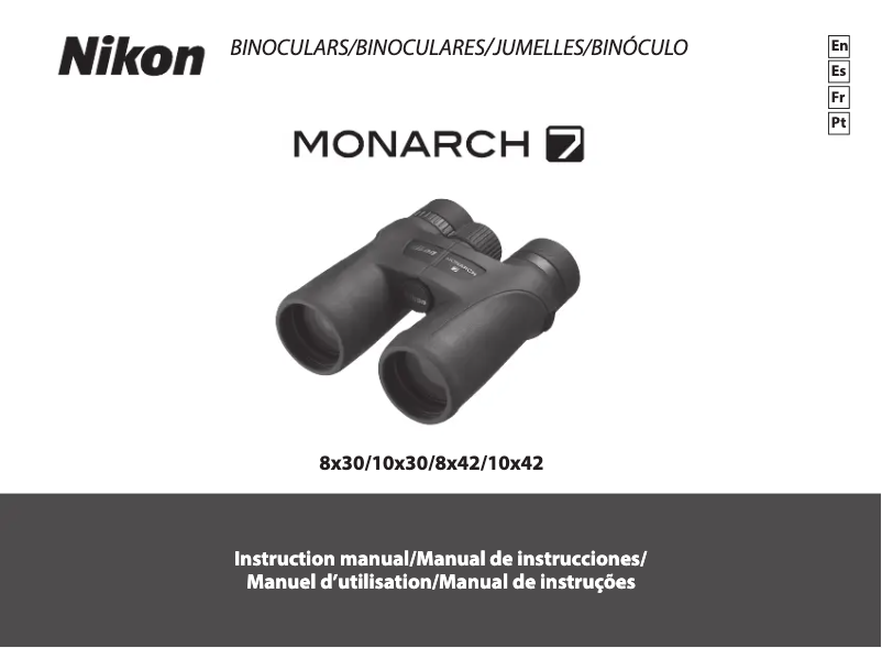Image de la première page du manuel de l'appareil Monarch M7 10x30