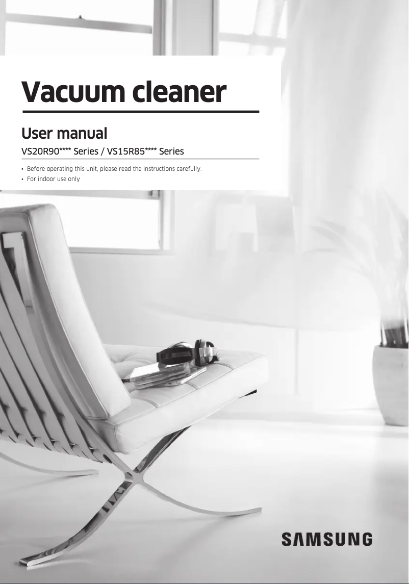 Page 1 de la notice Guide de démarrage rapide Samsung VS20R9046S3