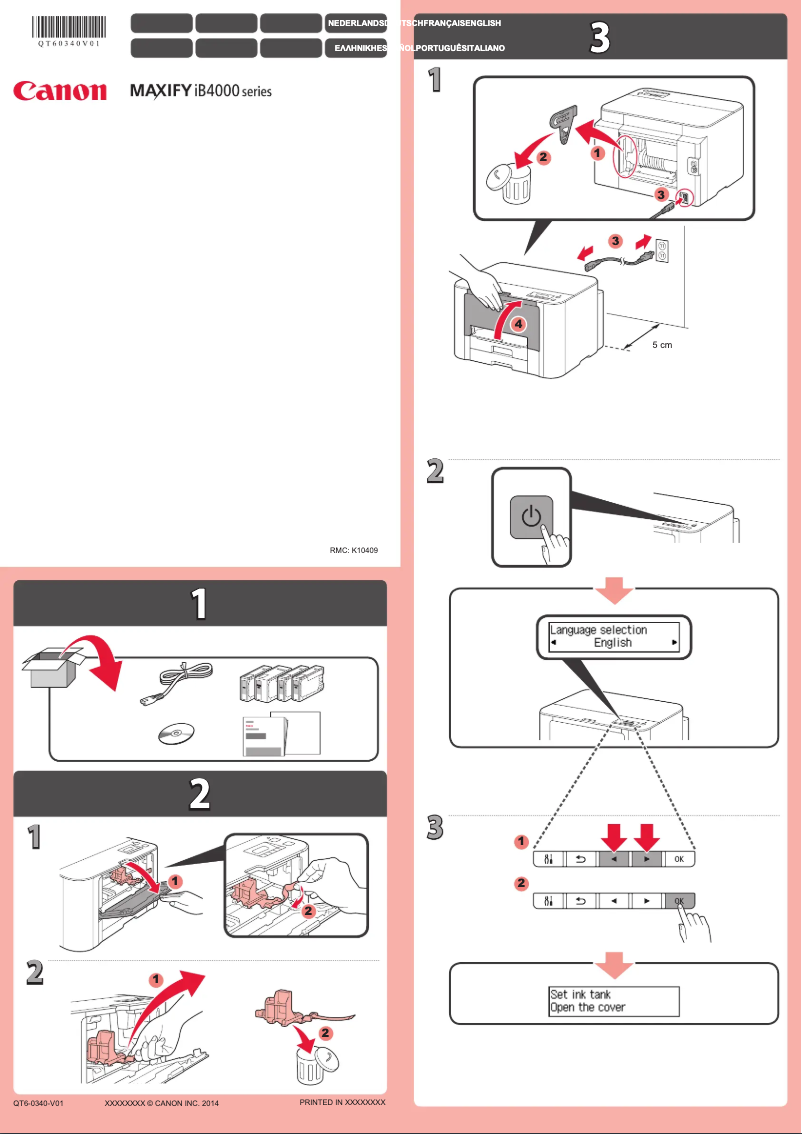 Page 1 de la notice Manuel utilisateur Canon Maxify iB4000