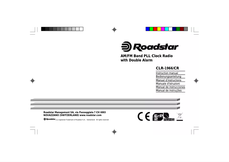 Page n°1 - Mode d'emploi Roadstar CLR-1966/CR