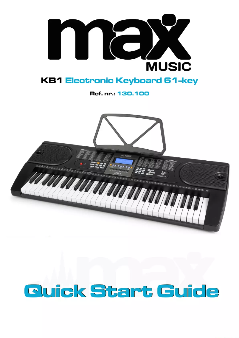Page 1 de la notice Guide de démarrage rapide MAX KB1