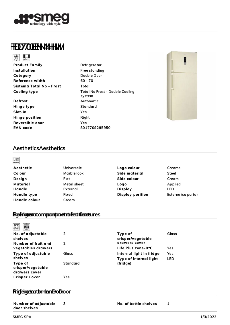 Page n°1 - Brochure Smeg FD70EN4HM