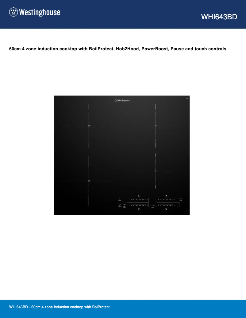 Image de la première page du manuel de l'appareil WHI643BD