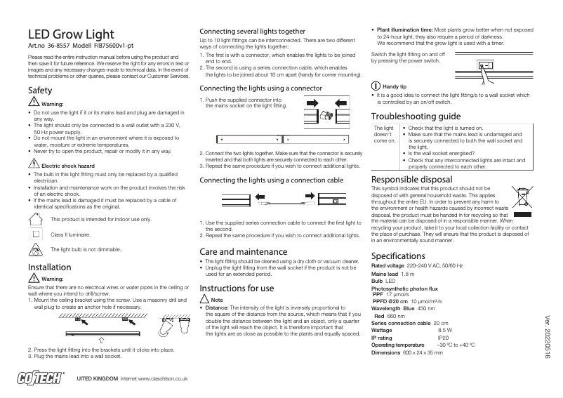 Image de la première page du manuel de l'appareil FIB75600v1-pt