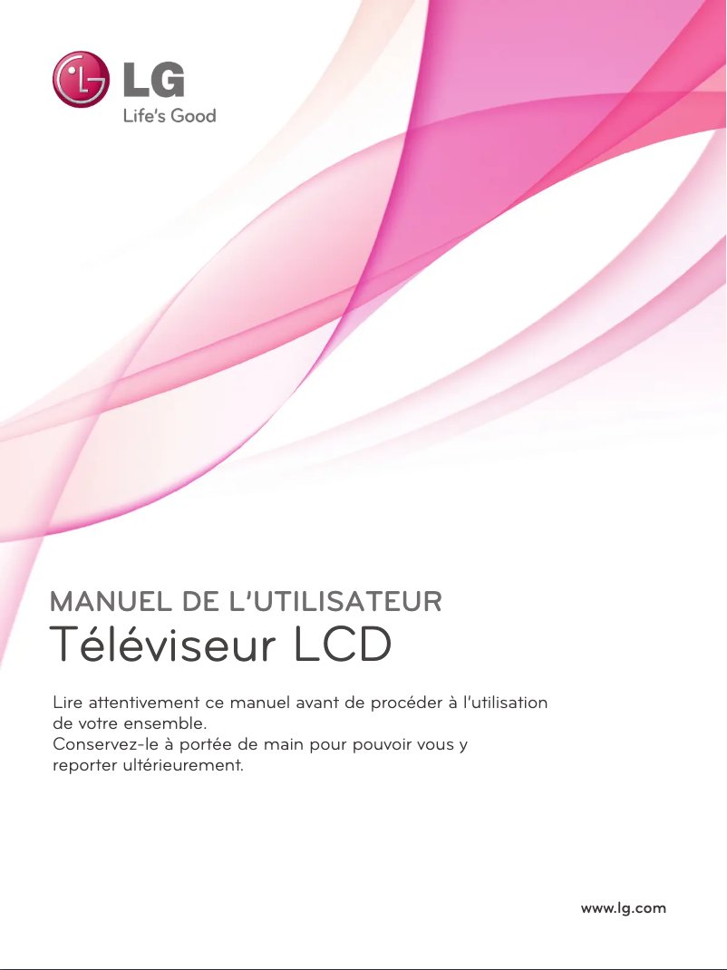 Page 1 de la notice Manuel utilisateur LG 26LD330