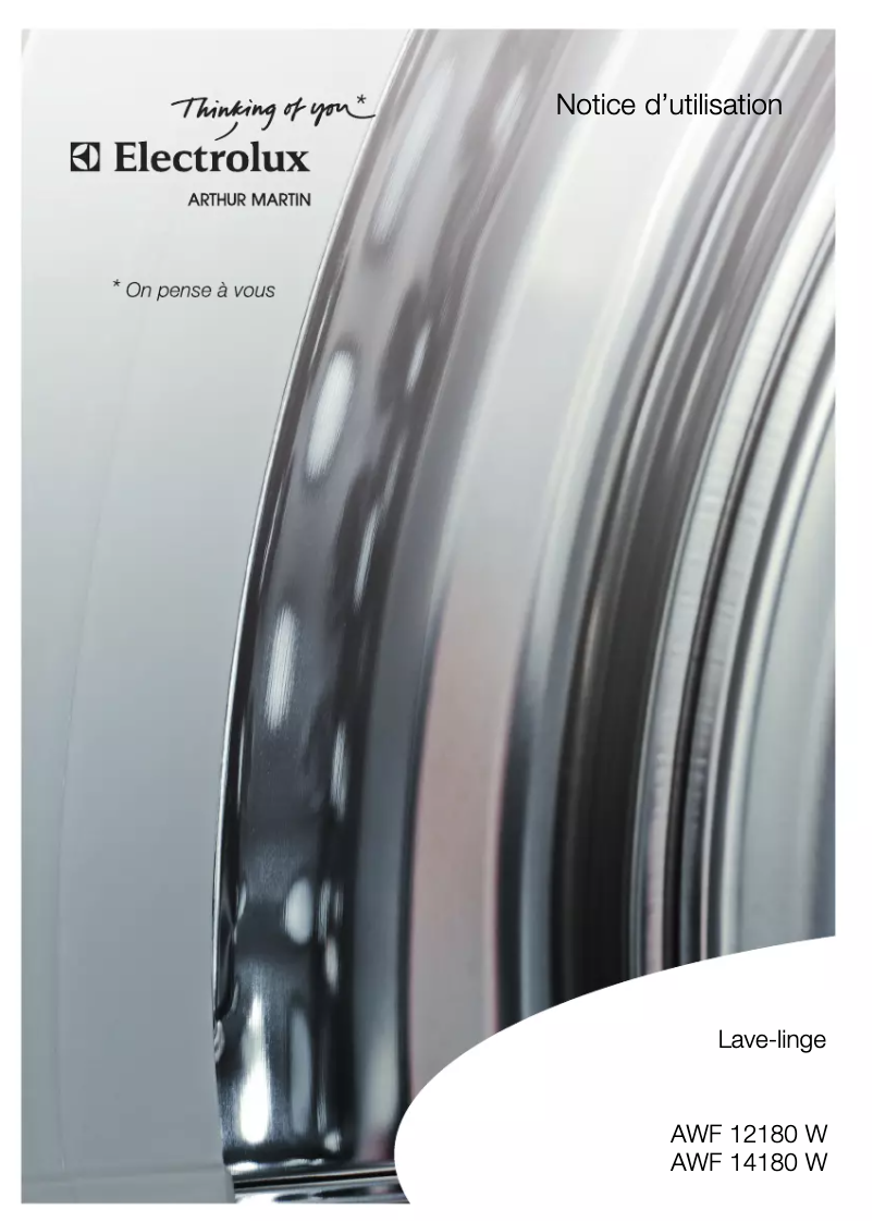Page n°1 - Manuel utilisateur Arthur Martin-Electrolux AWF 12180 W