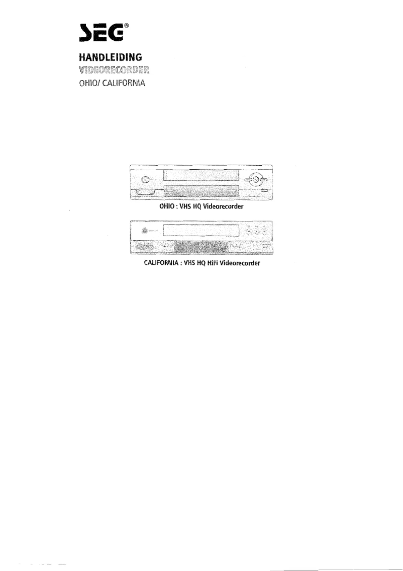 Page 1 de la notice Manuel utilisateur SEG California