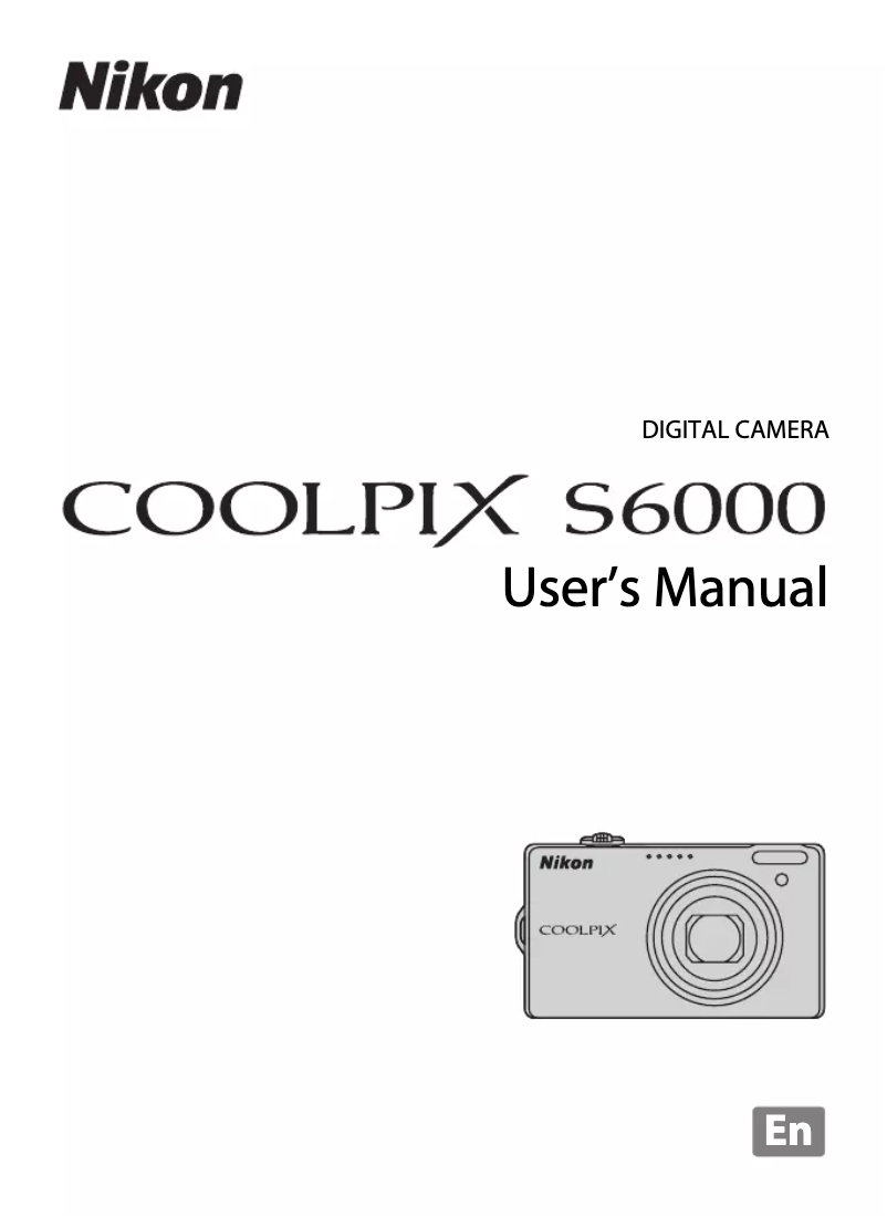 Imagen de la primera página del manual del dispositivo Coolpix S6000