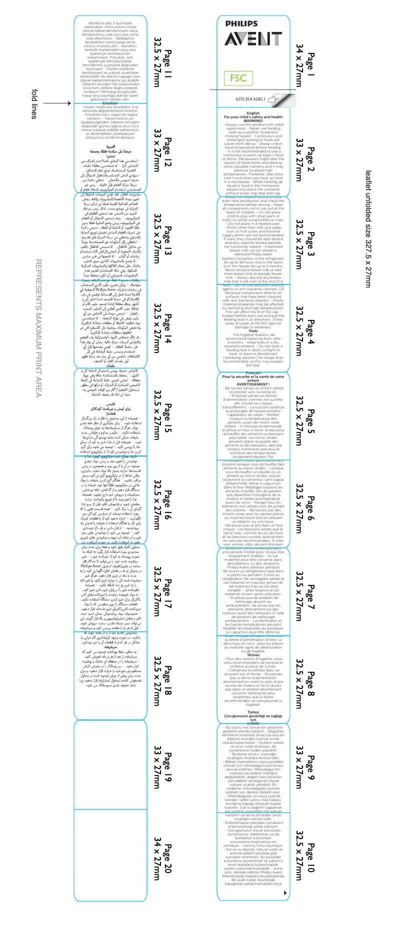 Page 1 de la notice Manuel utilisateur Philips Avent SCF042