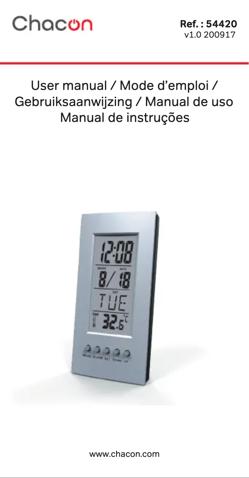 Image de la première page du manuel de l'appareil 54420