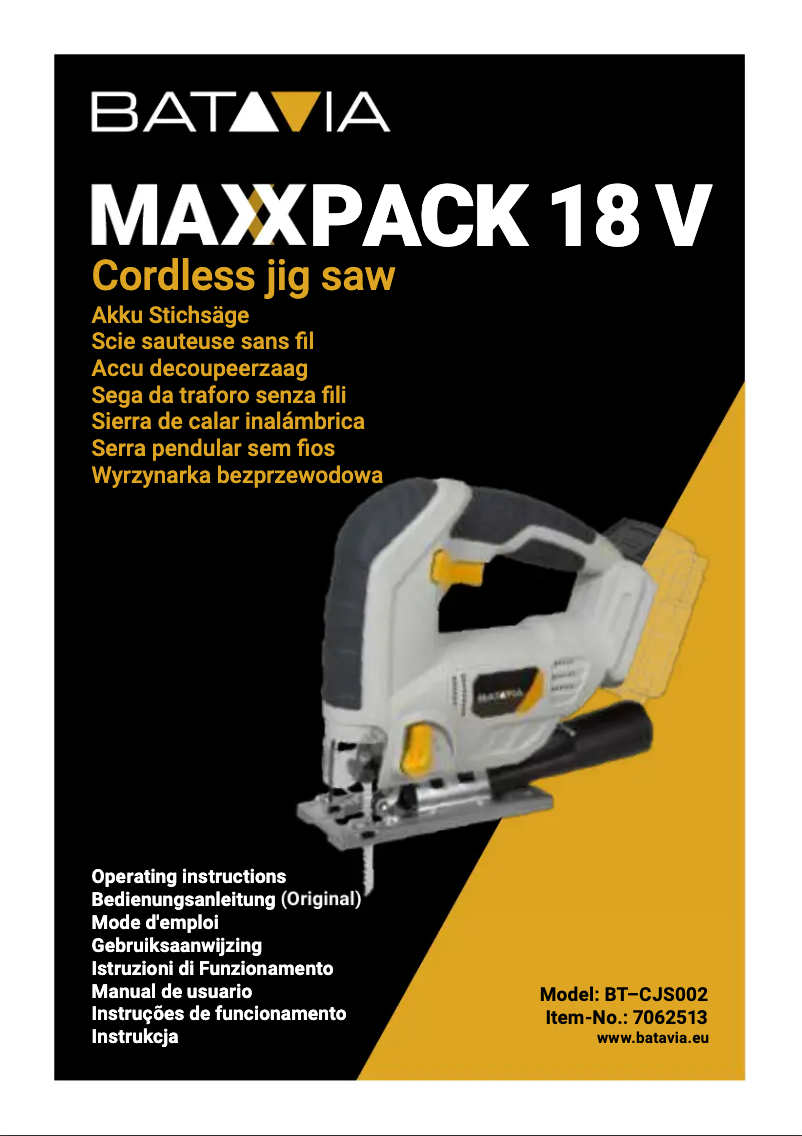 Image de la première page du manuel de l'appareil BT–CJS002