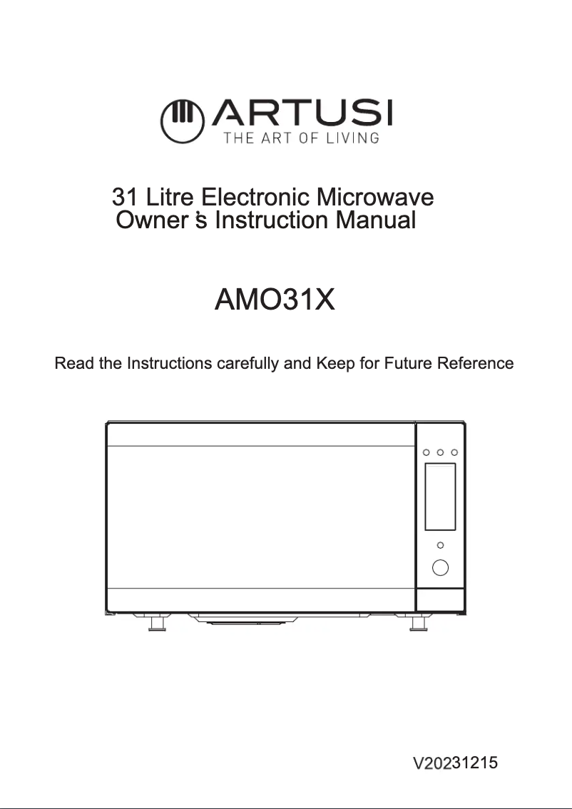 Página 1 del manual Manual de usuario Artusi AMO31X