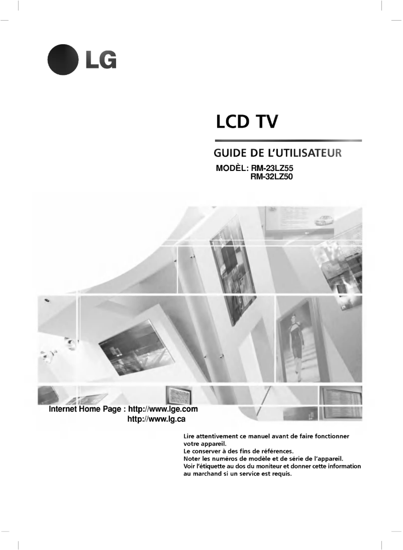 Image de la première page du manuel de l'appareil RM-23LZ55