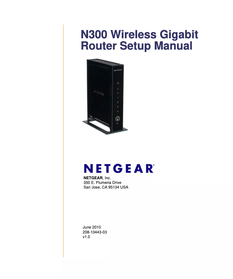 Page 1 de la notice Manuel utilisateur Netgear WNR3500L