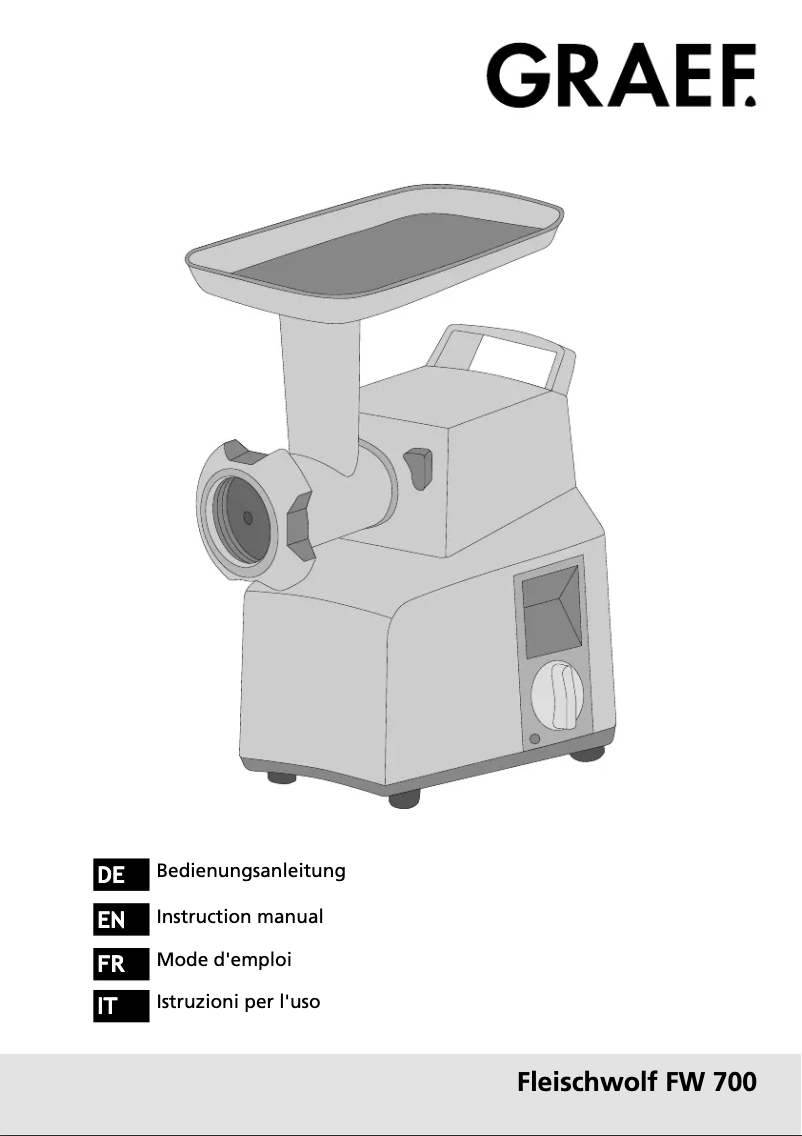 Image de la première page du manuel de l'appareil FW 700