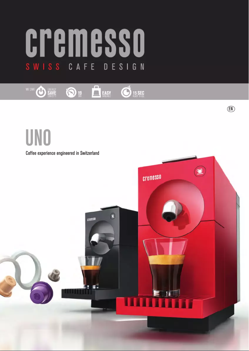 Página 1 del manual Manual de usuario Cremesso UNO