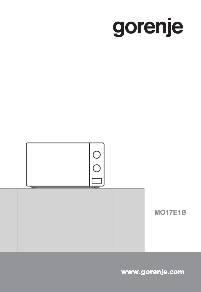 Página 1 del manual Manual de usuario Gorenje MO17E1B