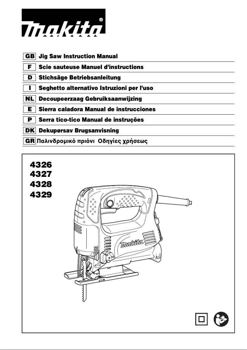 Page n°1 - Manuel utilisateur Makita 4329K