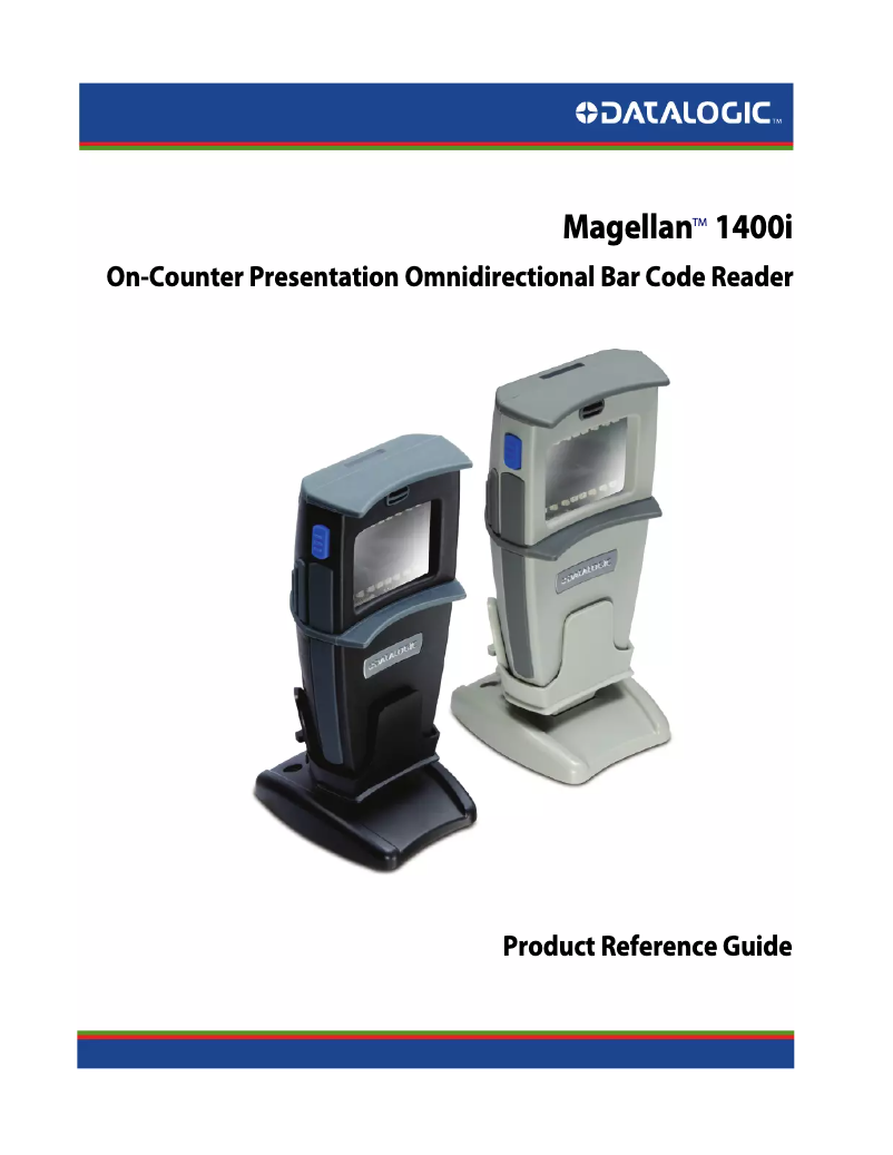 Page 1 de la notice Manuel utilisateur Datalogic Magellan 1400i
