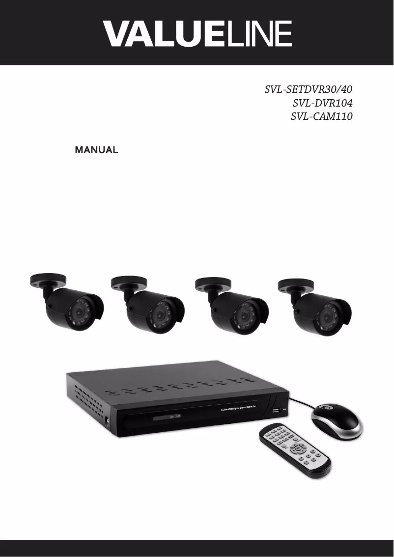 Image de la première page du manuel de l'appareil SVL-SETDVR40