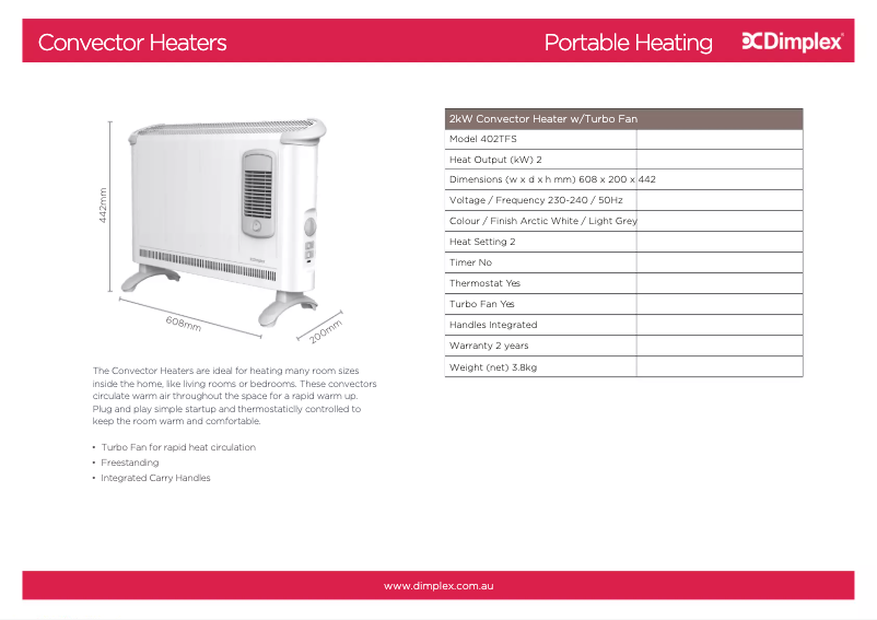 Image de la première page du manuel de l'appareil 402TSF