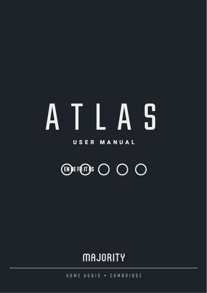 Page 1 de la notice Manuel utilisateur Majority Atlas