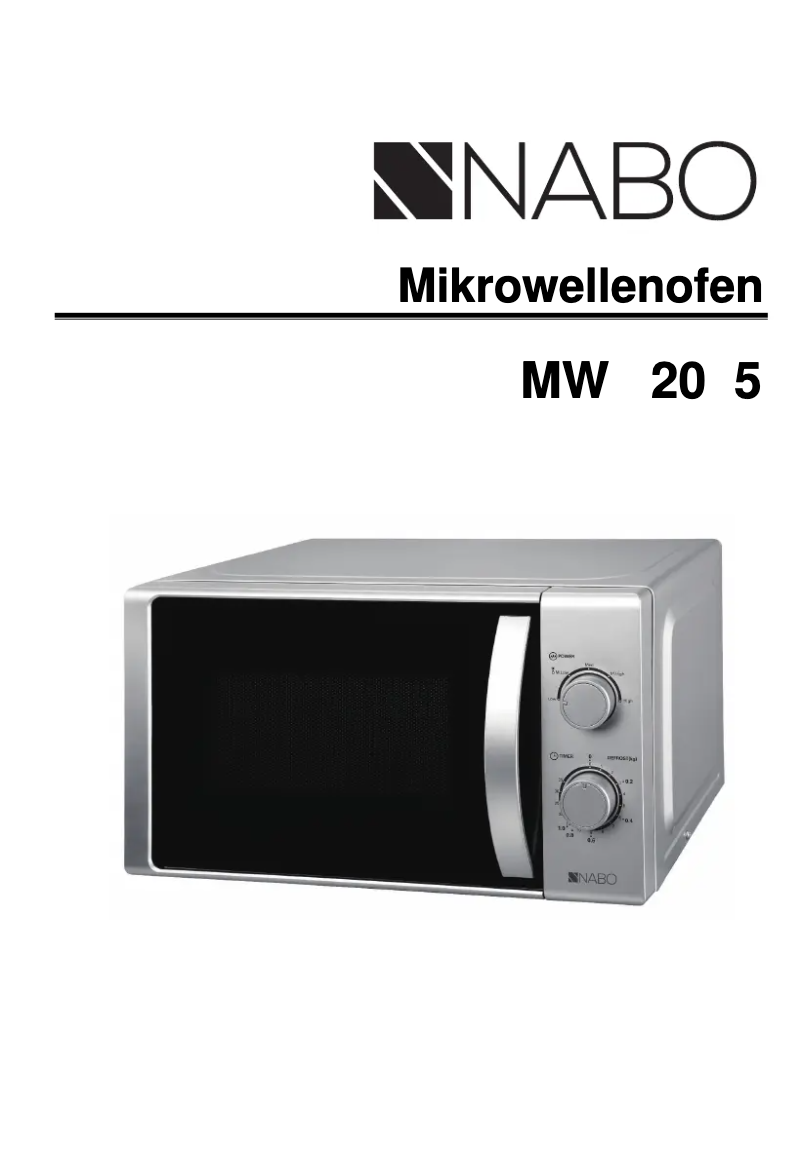 Page 1 de la notice Manuel utilisateur Nabo MWU 2015