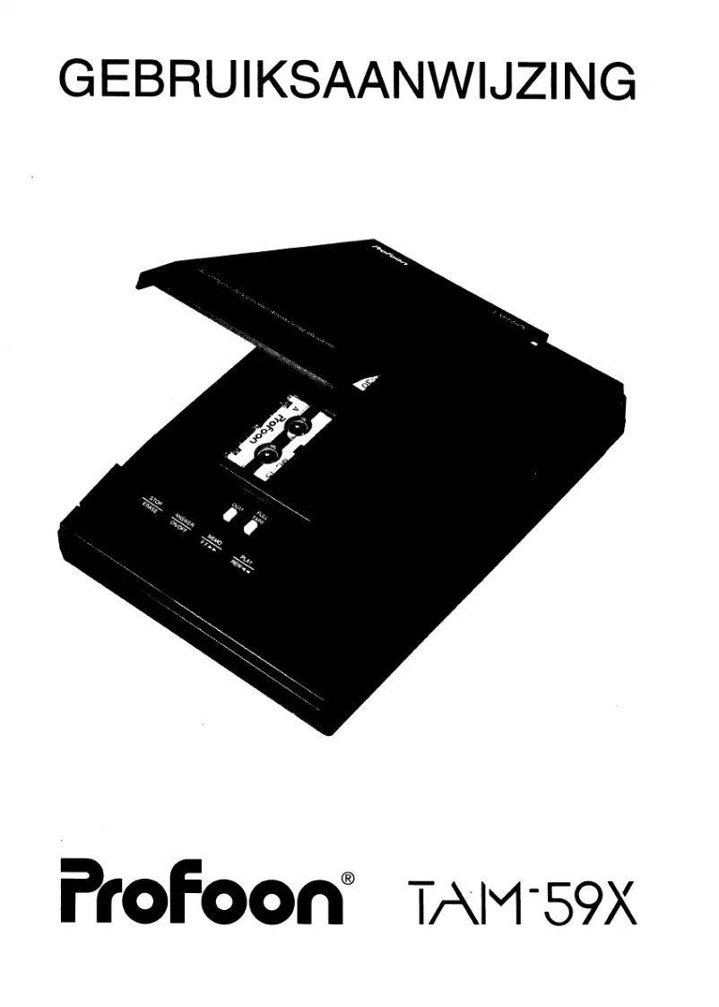 Image de la première page du manuel de l'appareil TAM-59X