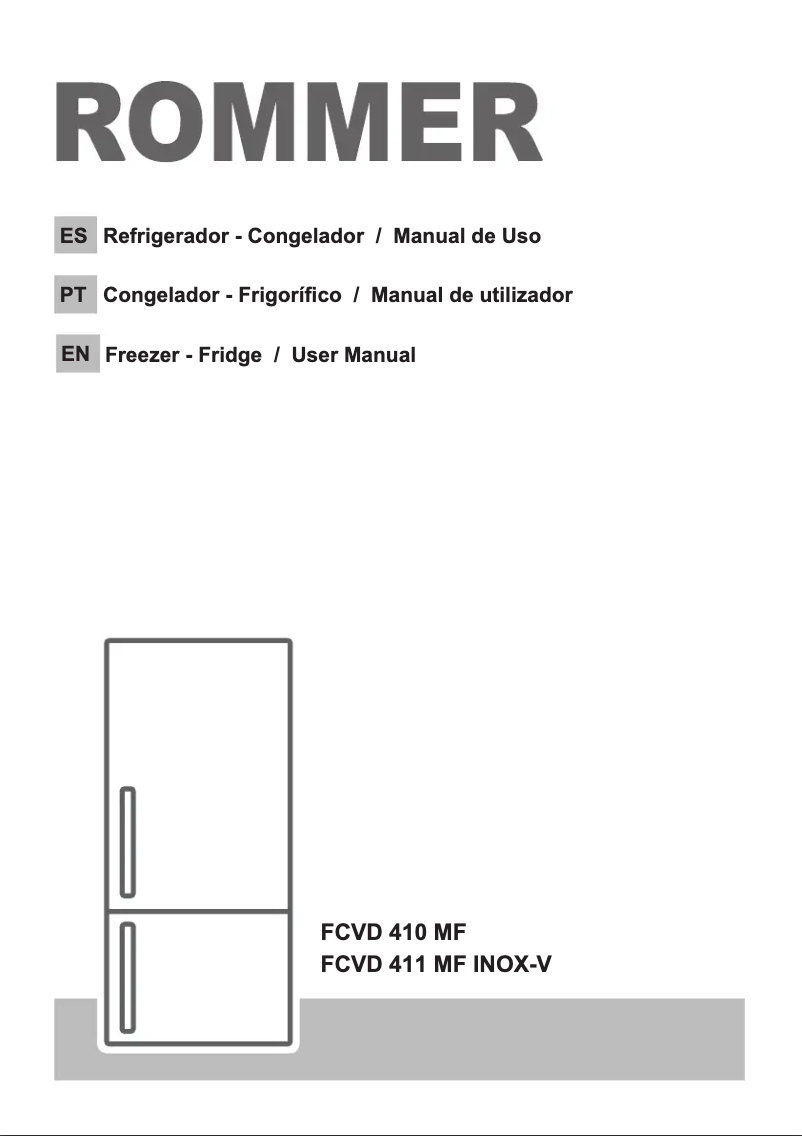 Page n°1 - Manuel utilisateur Rommer FCVD 411 MF INOX-V