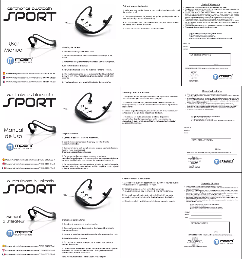 Imagen de la primera página del manual del dispositivo TE.03.0006.01