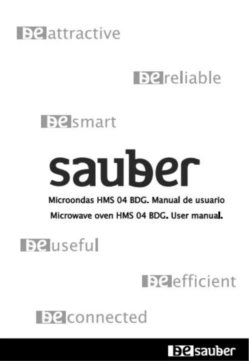 Page 1 de la notice Manuel utilisateur Sauber HMS04BDG