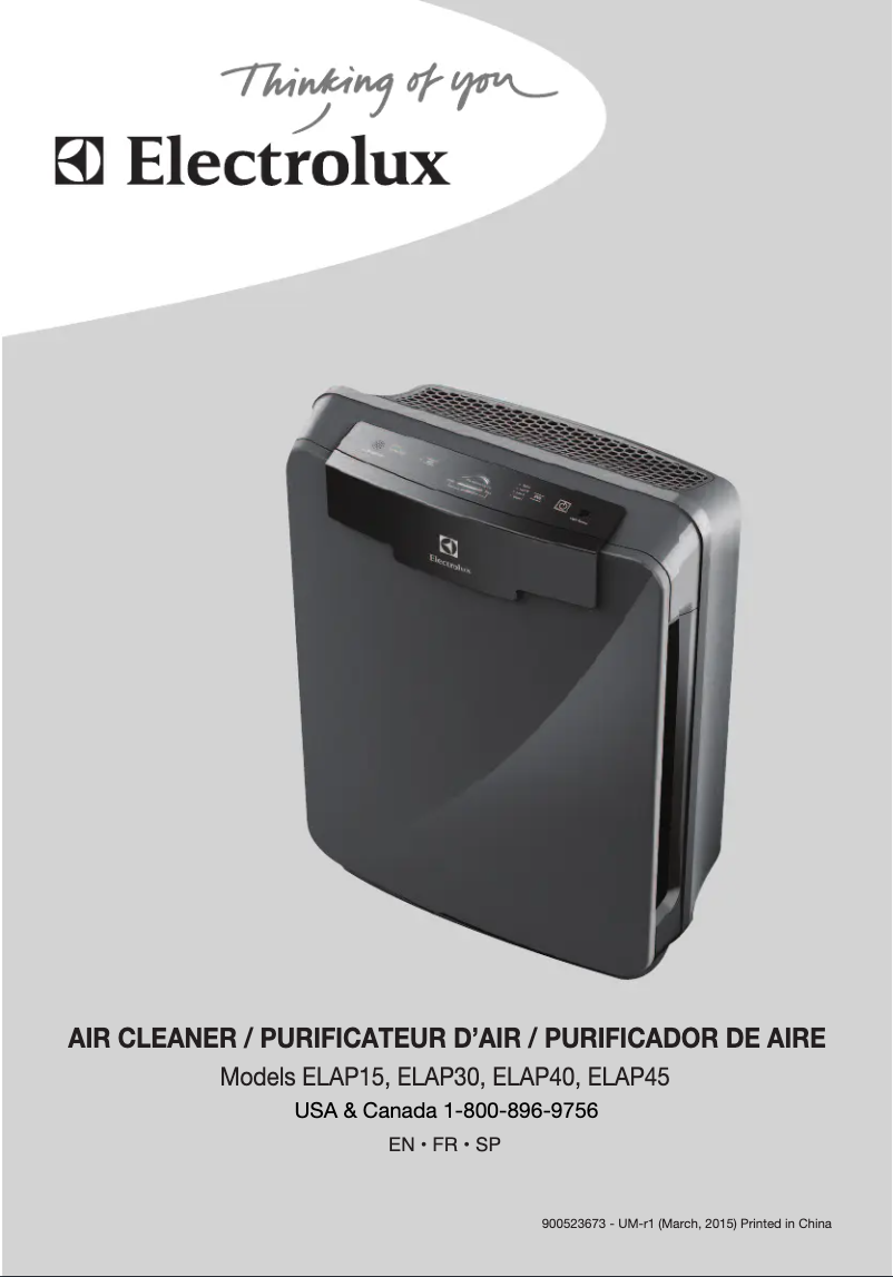 First page image of the manual for PureOxygen Allergen 150