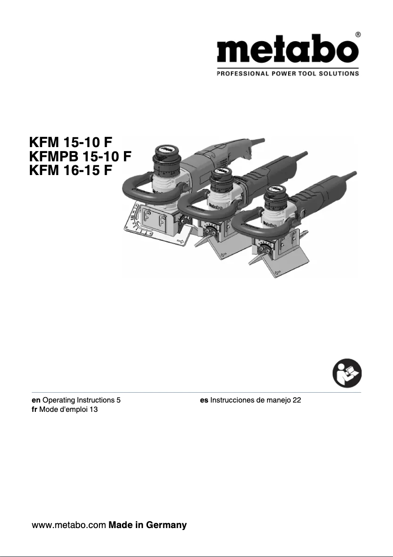 Image de la première page du manuel de l'appareil KFM 16-15 F