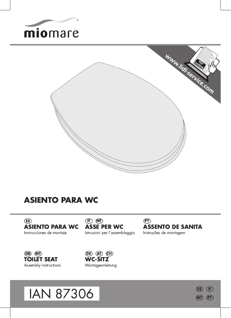 Page 1 de la notice Manuel utilisateur Miomare IAN 87306
