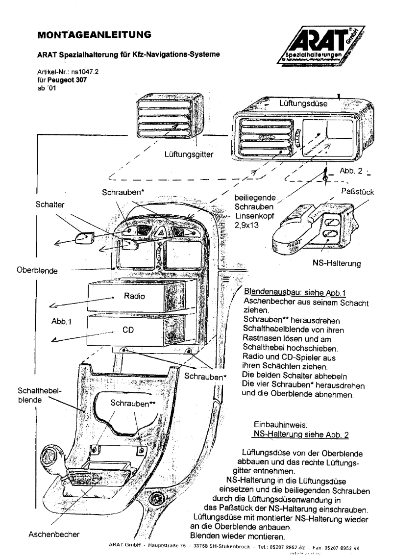 Image de la première page du manuel de l'appareil NS1047.2