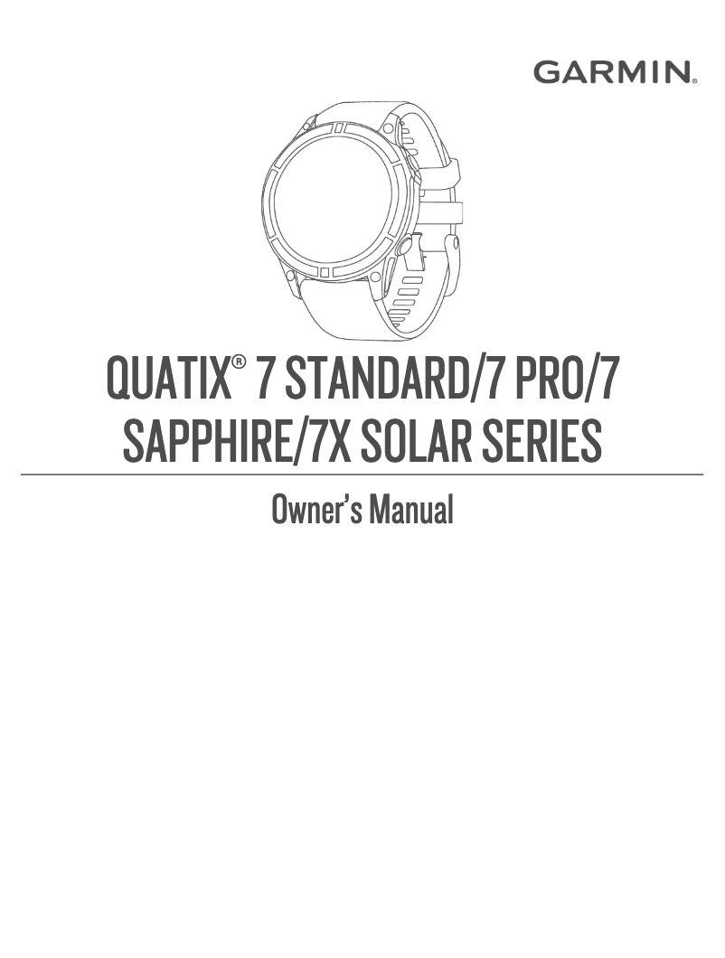 Image de la première page du manuel de l'appareil Quatix 7