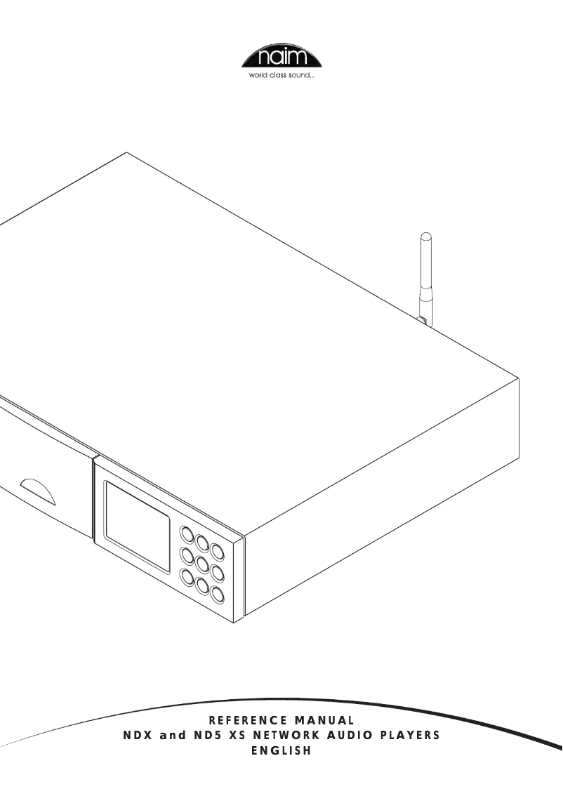 Page 1 de la notice Manuel utilisateur Naim NDX
