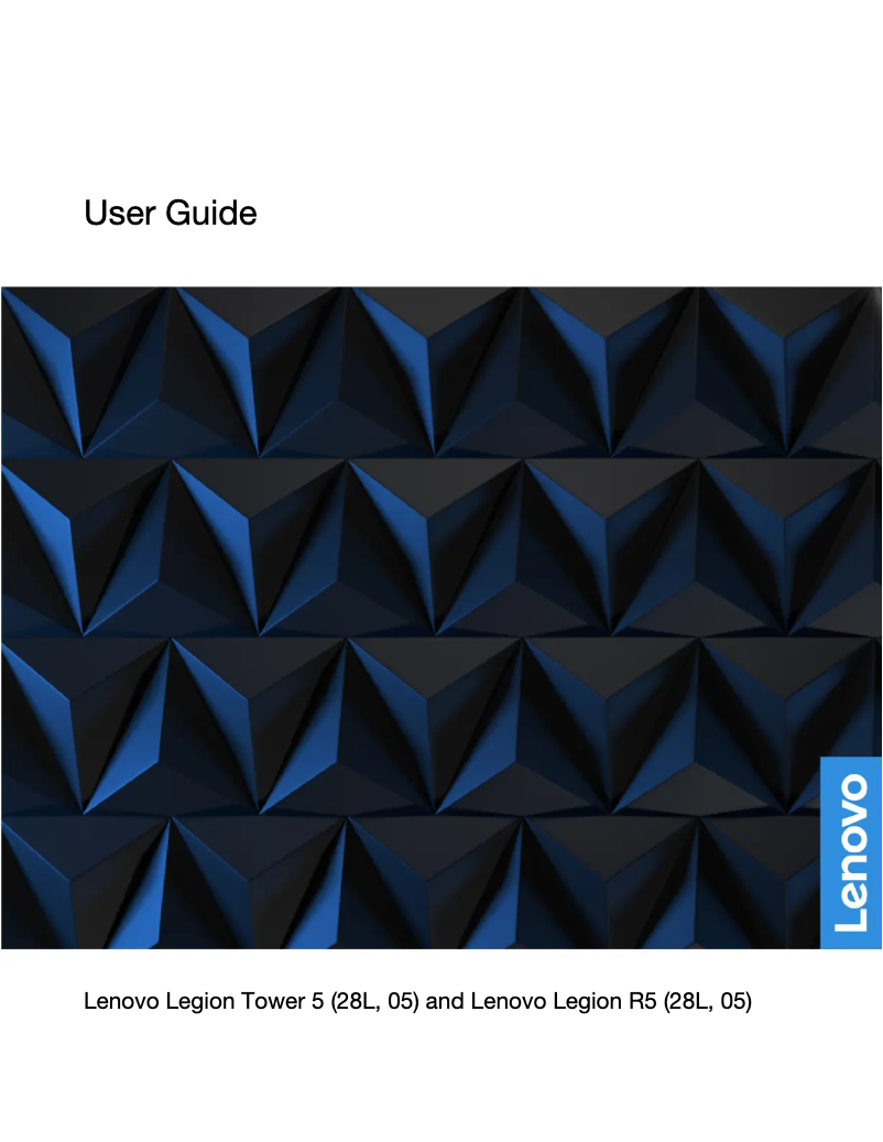 Page 1 de la notice Manuel utilisateur Lenovo Legion R5