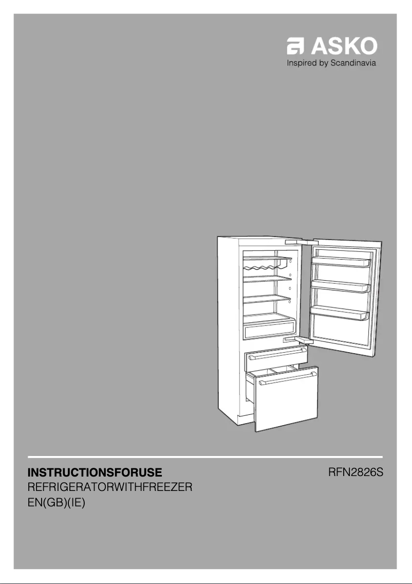 Page 1 de la notice Manuel utilisateur Asko RFN2826S