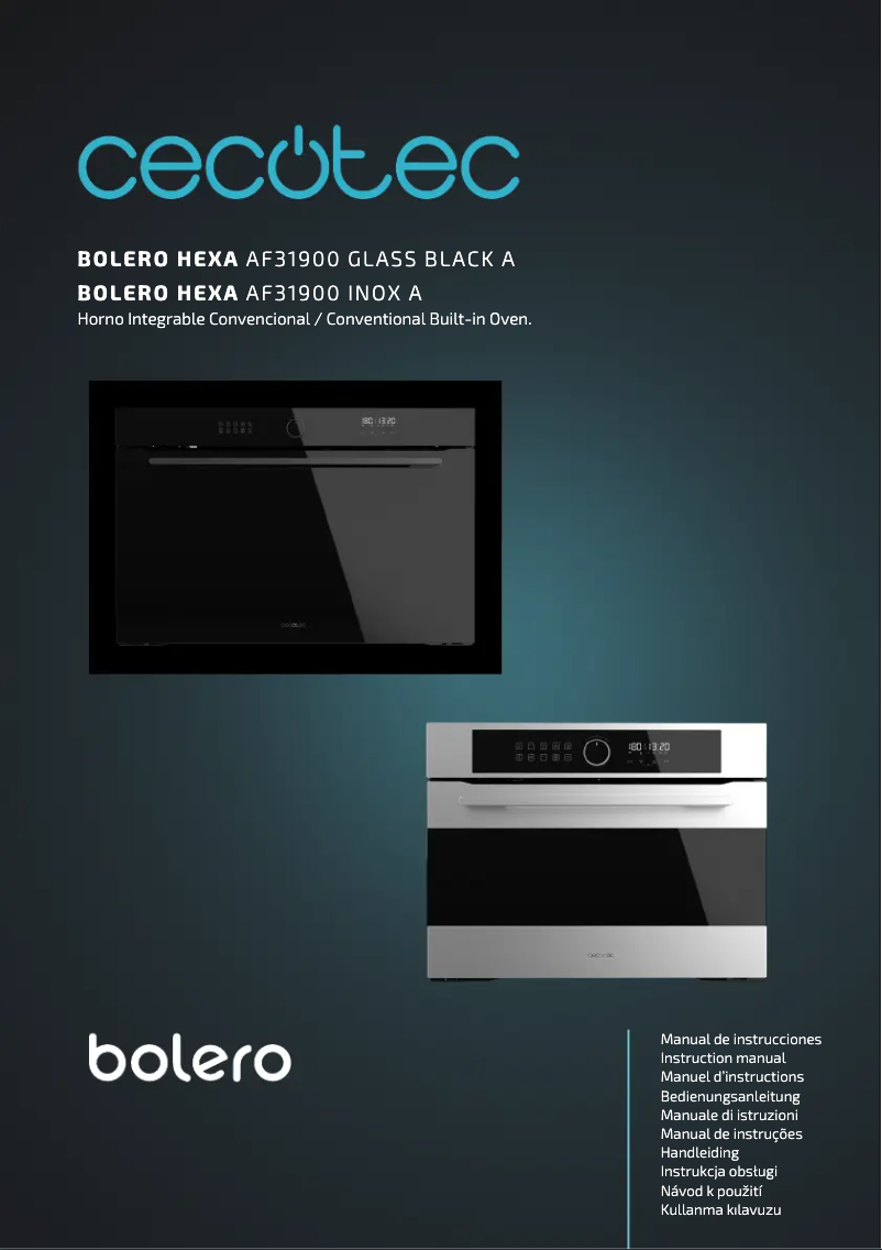 Page 1 de la notice Manuel utilisateur Cecotec Bolero Hexa AF319000